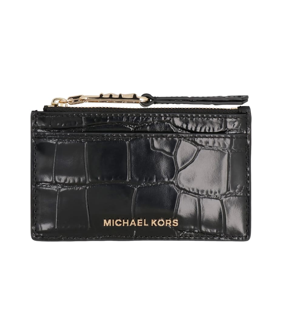 MICHAEL Michael Kors Leather Card Holder | italist