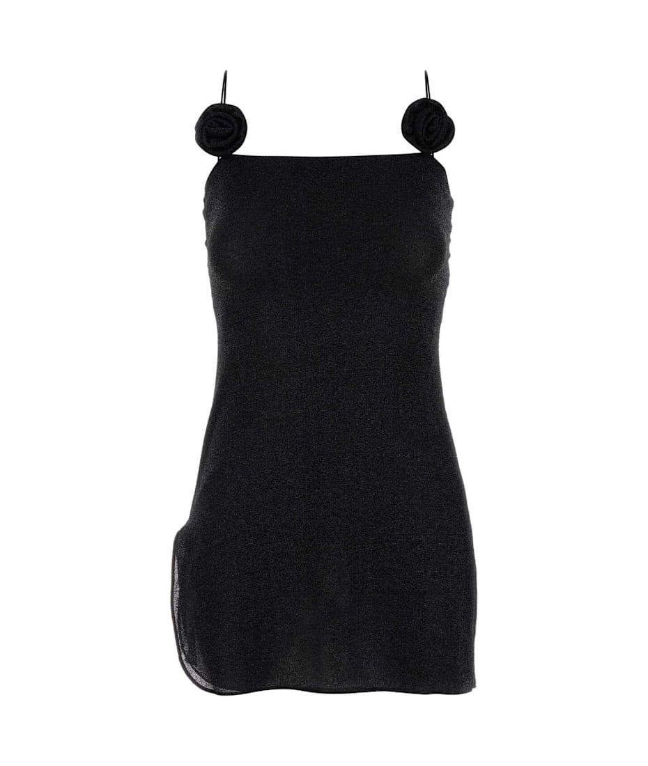 ワンピース Oseree FW25 Black nylon mini dress (FDF257 BLACK) Oseree Black Nylon Mini Dress | italist