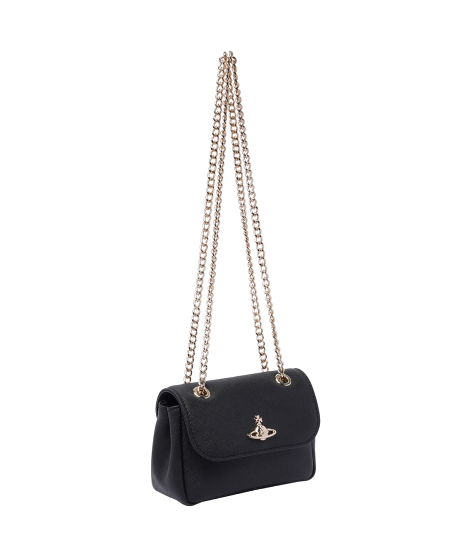 Vivienne Westwood Saffiano Plain Small Purse Chain | italist