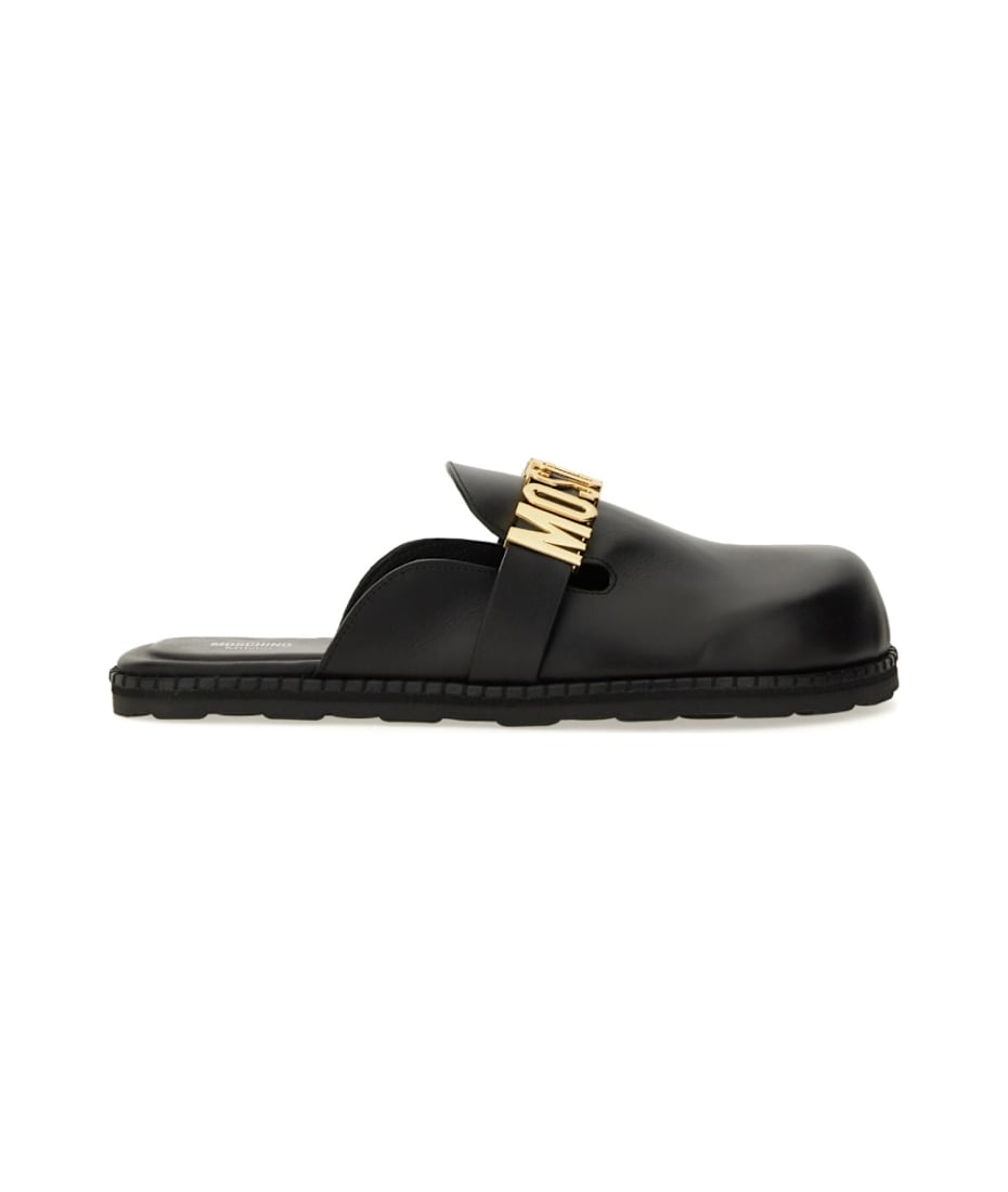 サンダル Moschino Sandal With Logo MOSCHINO - Sandal With Logo Moschino