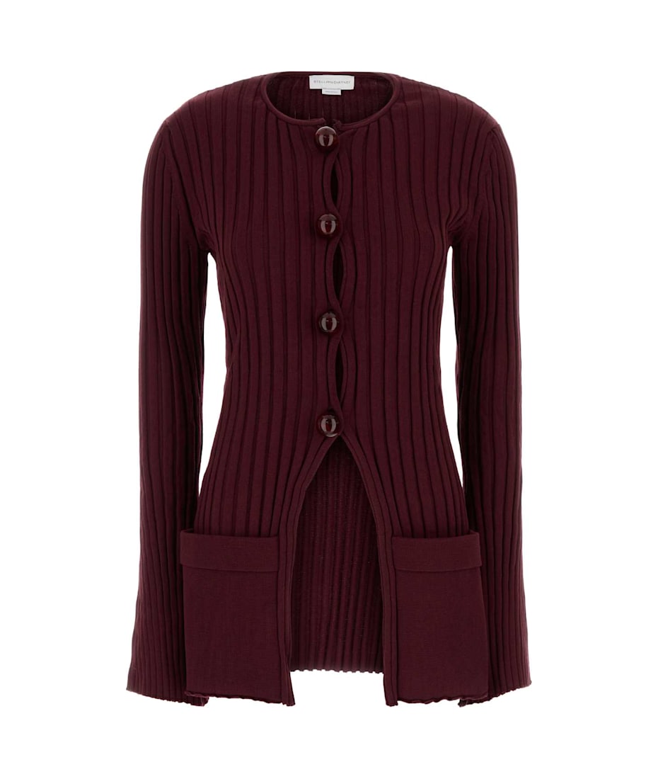 Tシャツ・カットソー STELLA McCARTNEY Burgundy Cotton Cardigan Stella McCartney Burgundy Cotton Cardigan | italist, ALWAYS