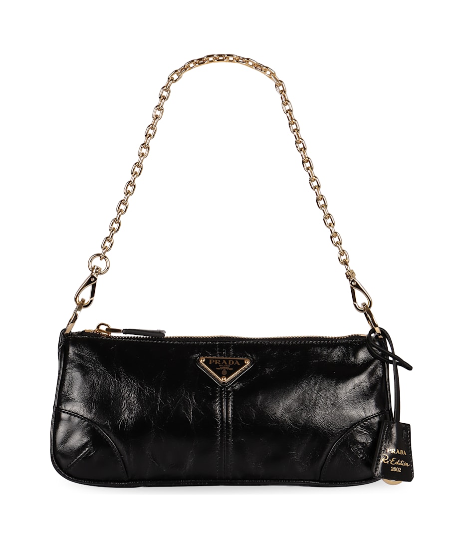 Prada Re-edition 2002 Leather Shoulder Bag | italist, ALWAYS