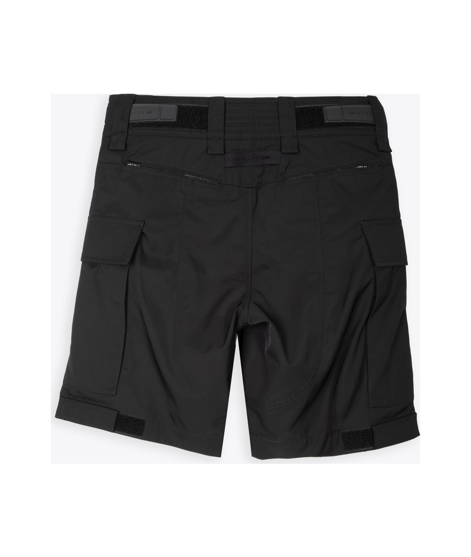 1017 ALYX 9SM Tactical Short - 1 Black nylon cargo short