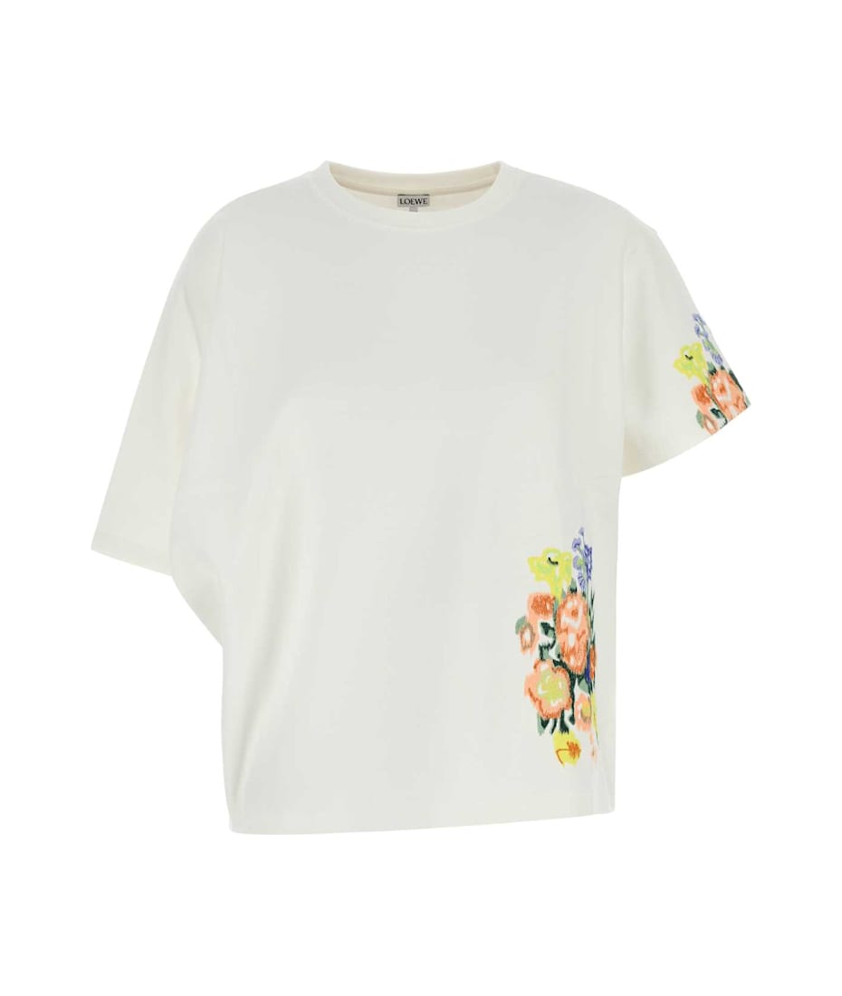 Tシャツ・カットソー LOEWE White Cotton Blend Oversize T-Shirt Loewe White Cotton Blend Oversize T-shirt | italist, ALWAYS