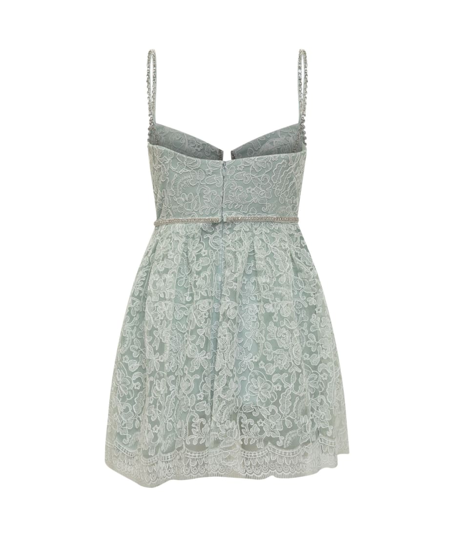 self-portrait Cord Lace Mini Dress | italist