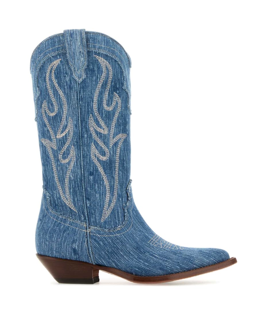 ブーツその他 SONORA Denim Santa Fe boots (SAN35BLBJEAEE06W LIGHTBLUE) Sonora Denim Santa Fe Boots | italist