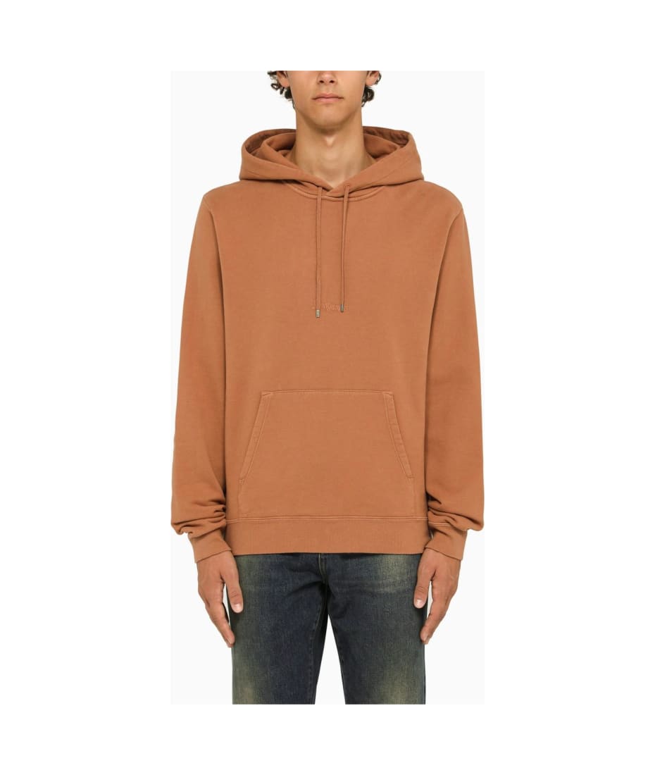 Saint Laurent Copper-coloured Hoodie With Logo | italist, ALWAYS LIKE A SALE
