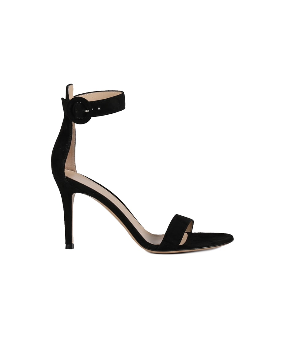 Gianvito rossi black best sale suede portofino 60 sandals