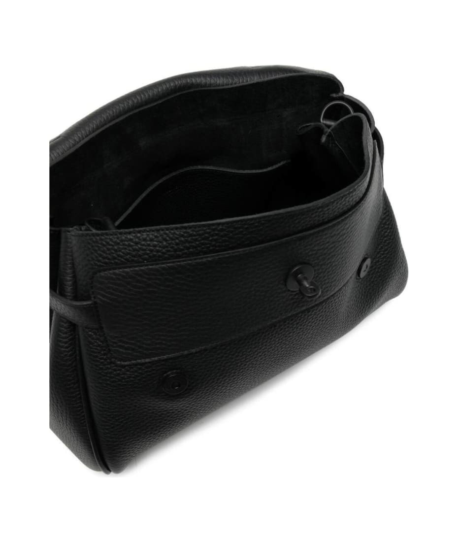 Alexa Heavy Black Leather Handbag Mulberry Woman | italist Alexa Heavy Black Leather Handbag Mulberry Woman | italist