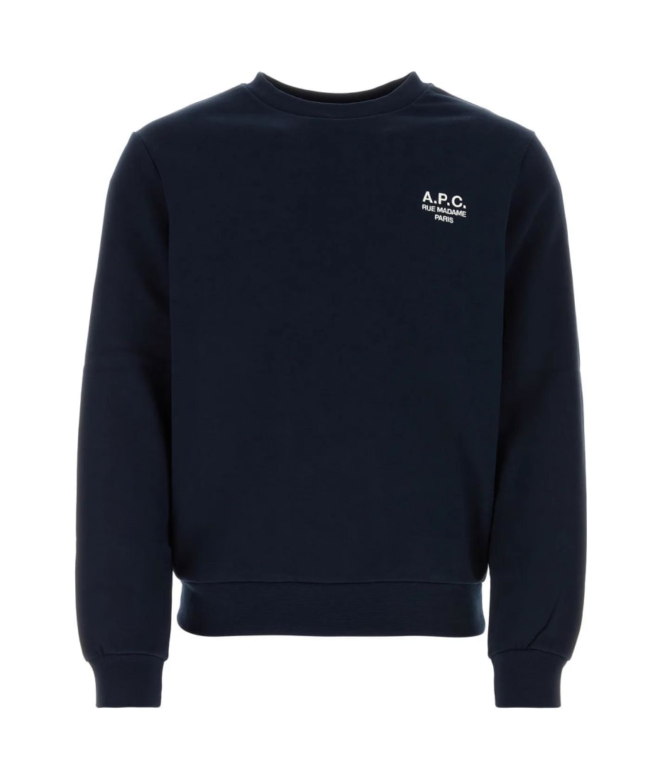 その他 A.P.C. Midnight blue cotton sweatshirt (COHBNM27907 TIQ) A.P.C. Midnight Blue Cotton Sweatshirt | italist