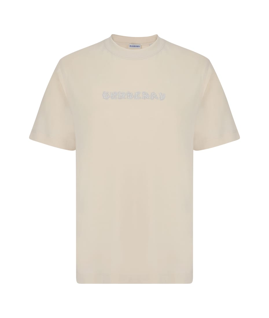 Tシャツ・カットソー Burberry SS25 Sand wool t-shirt (8101955 A4186) Burberry Sand Cotton T-shirt | italist