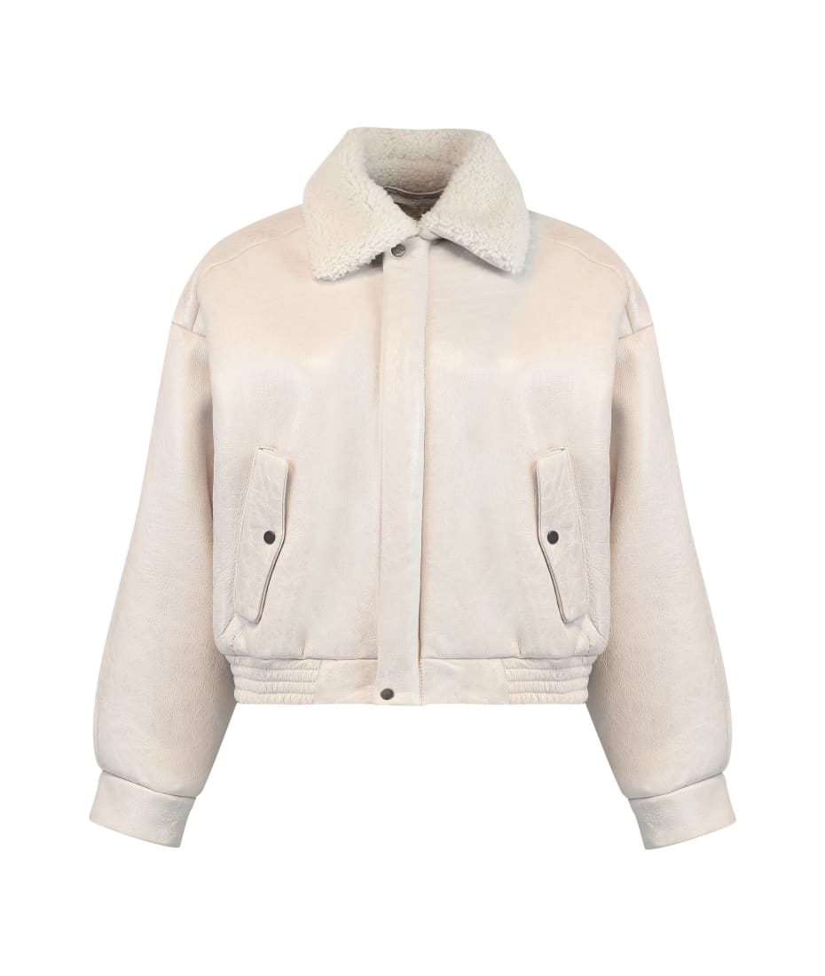 ジャケット SALVATORE SANTORO Women Outer 45030D IVORY Beige Salvatore Santoro Shearling Jacket | italist