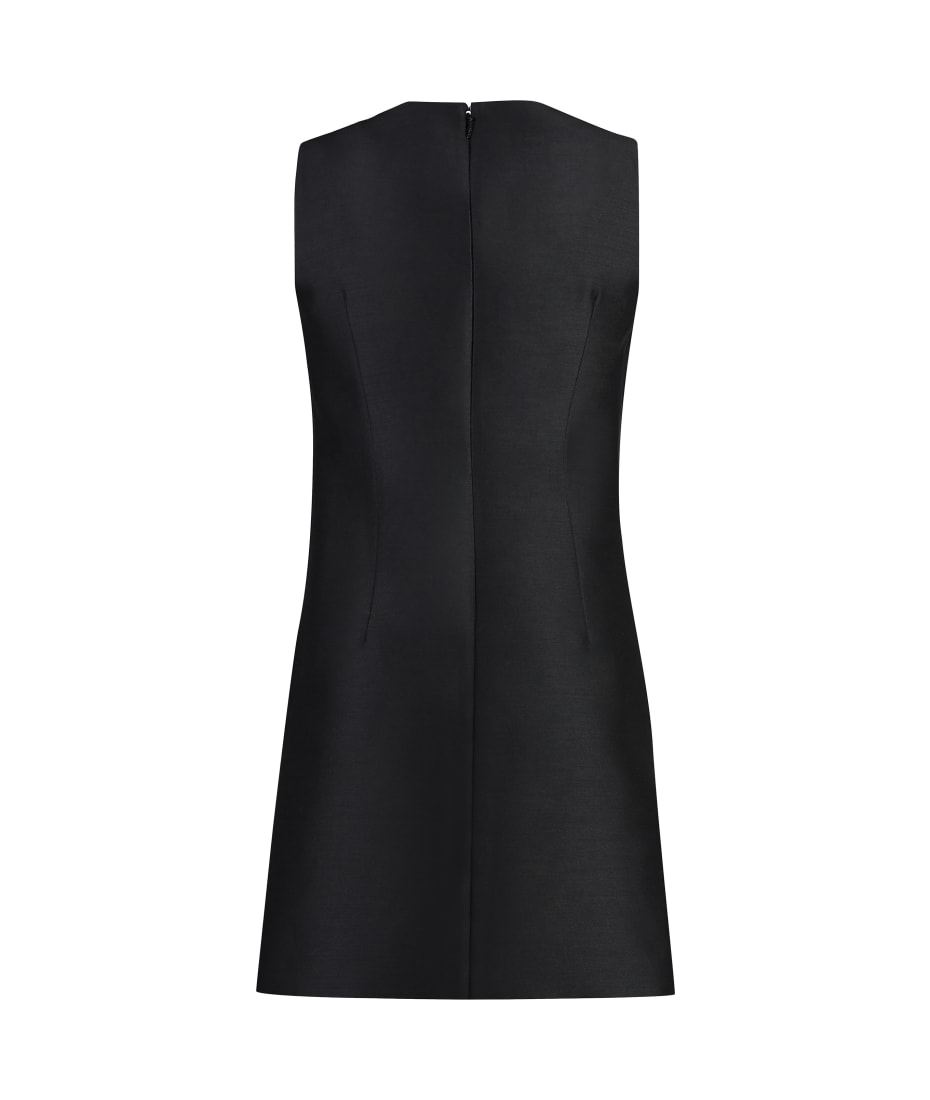 【関税&送料込み】Versace Wool And Silk Mini Dress Versace Wool And Silk Mini Dress | italist