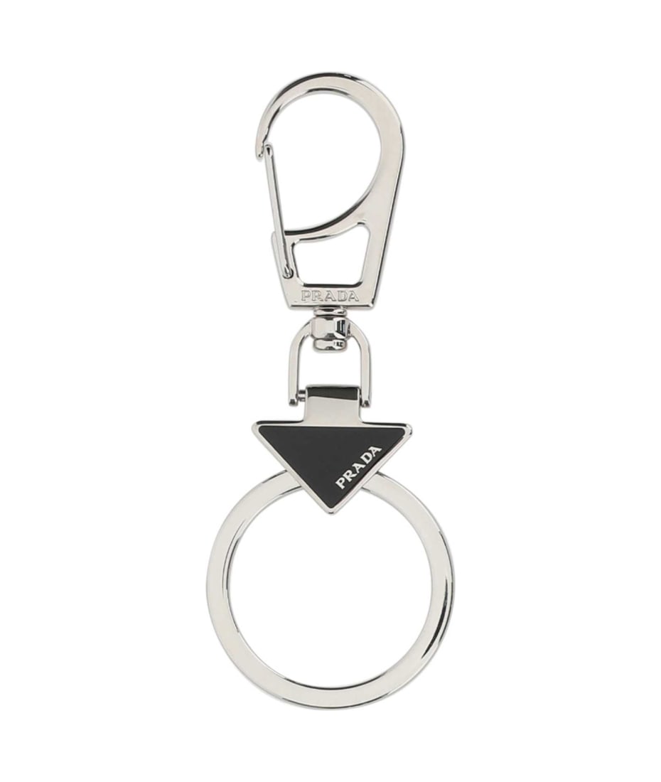 Prada Silver Metal Key Ring - F0002