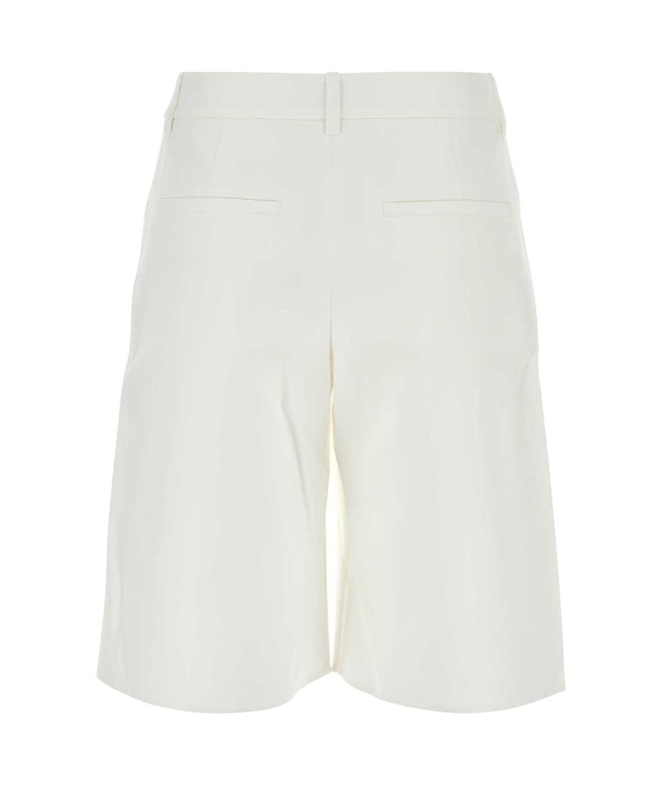 【関税&送料込】Valentino Garavani White Cotton Blend Shorts Valentino Garavani White Cotton Blend Shorts | italist