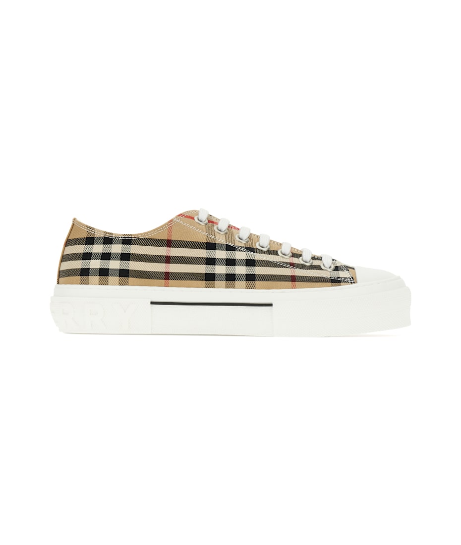 スニーカー BURBERRY EMBROIDERED CANVAS SNEAKERS Burberry Embroidered Canvas Sneakers | italist