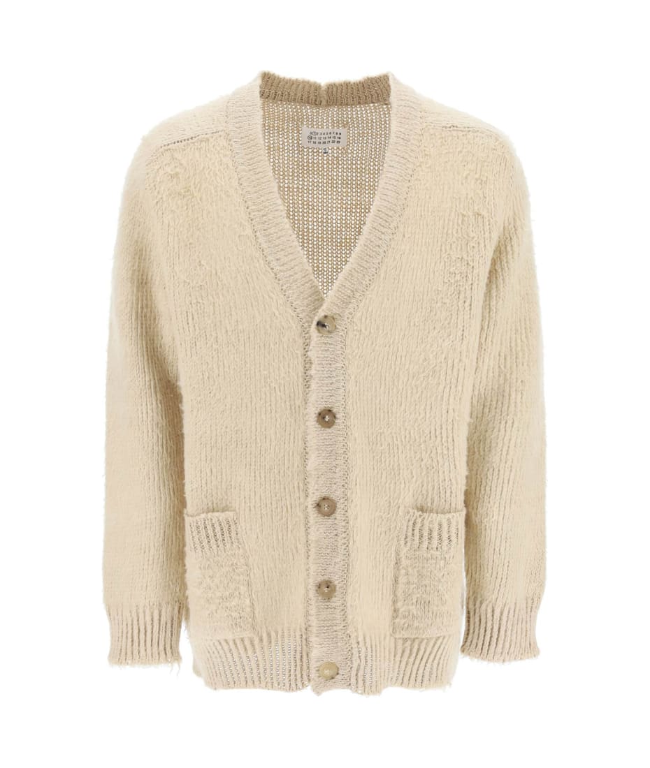 Maison Margiela Brushed Linen Cardigan | italist Maison Margiela Brushed Linen Cardigan | italist