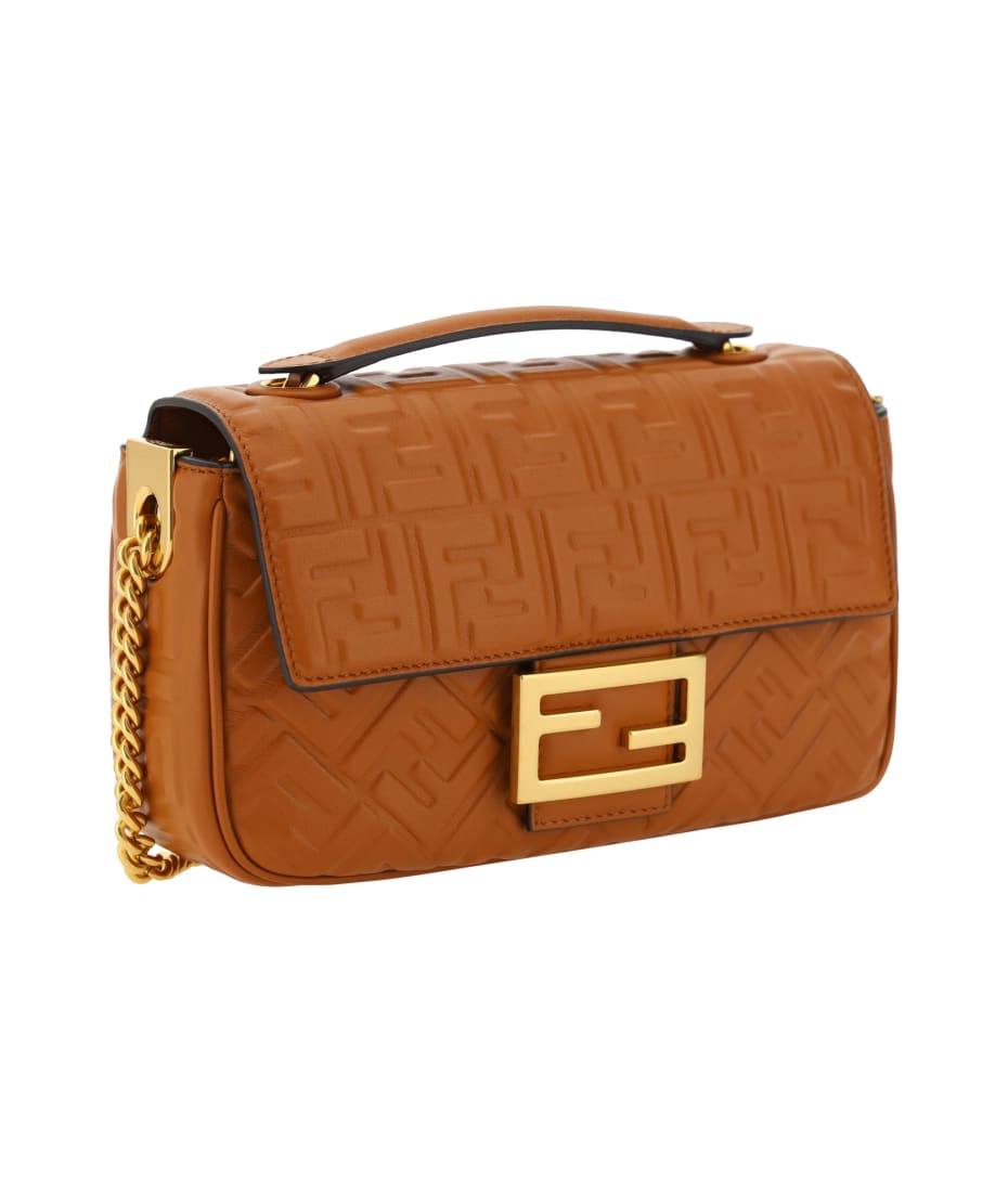 Baguette Shoulder Bag, Cognac