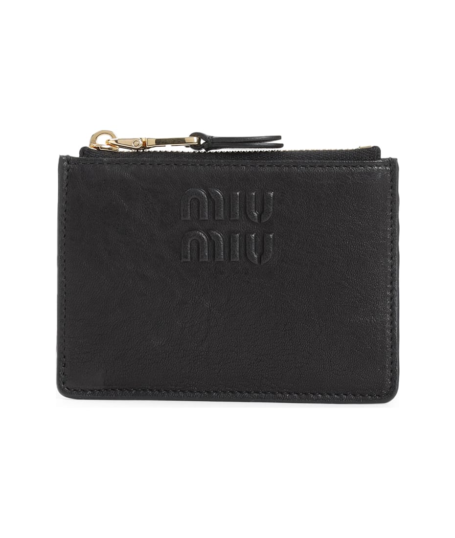 VIP【関税送料無料】希少 Miu Miu Lamb Leather Cardholder Miu Miu Lamb leather quilted card case | The Fashion Square