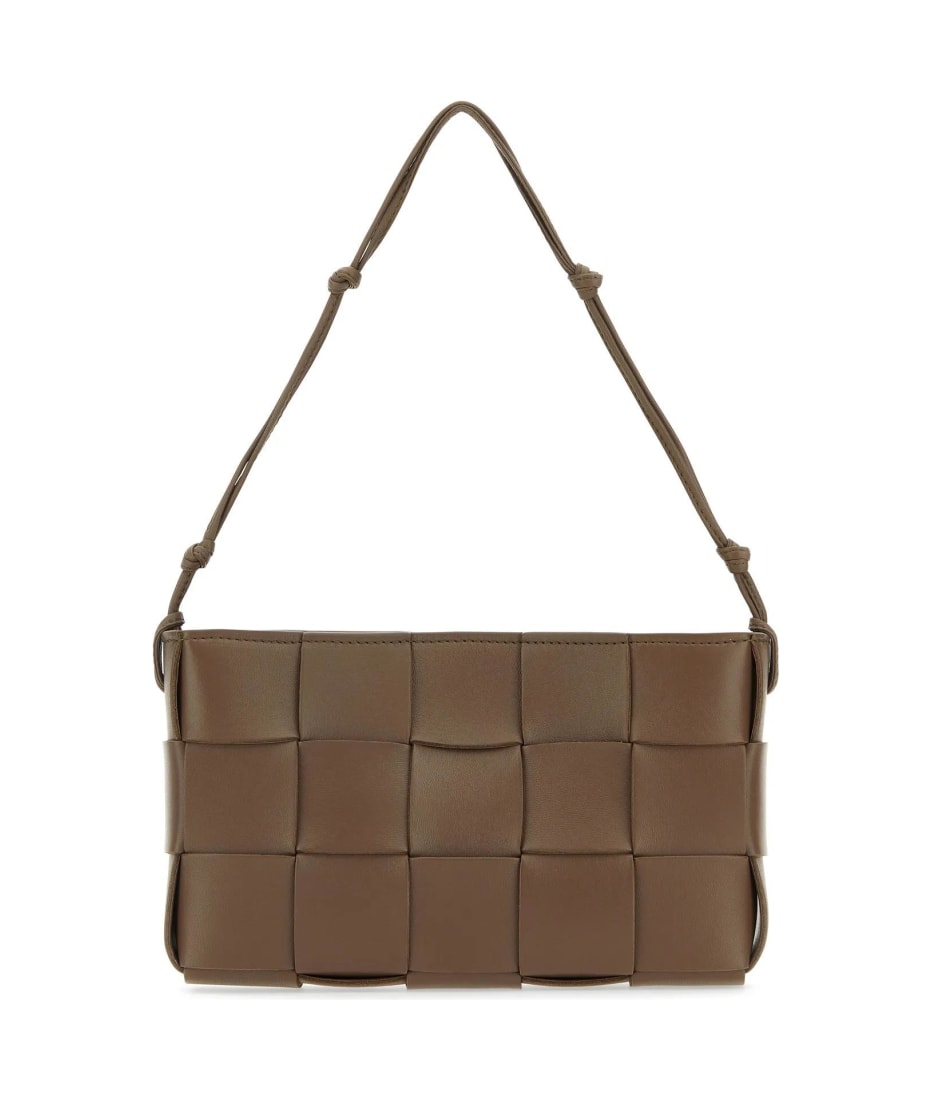 Bottega Veneta Brown Intrecciato Nappa Leather Messenger Bag