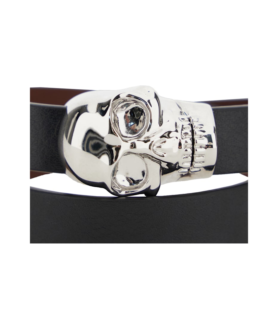 ブレスレット alexander mcqueen SS25 SKULL DOUBLE WRAP (816676 1A0UM1000) Alexander McQueen Skull Double Wrap | italist