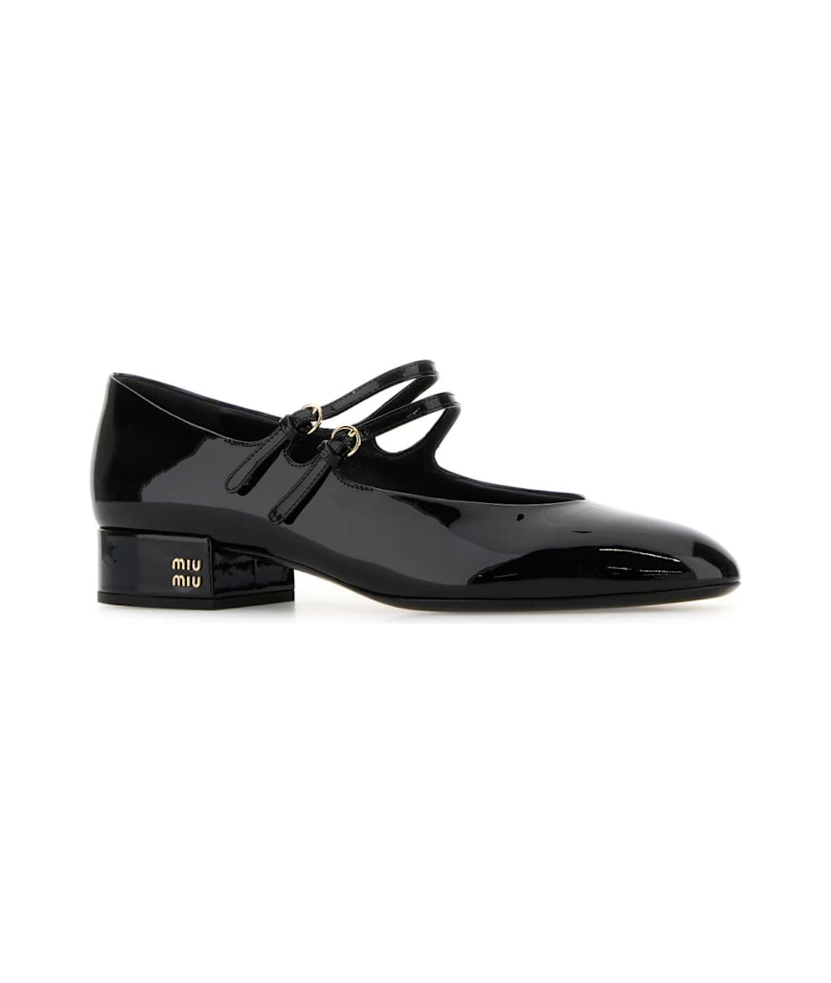 Miu Miu Black Leather Pumps | italist