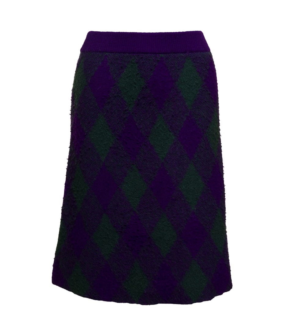 Purple plaid skirt 100 best sale