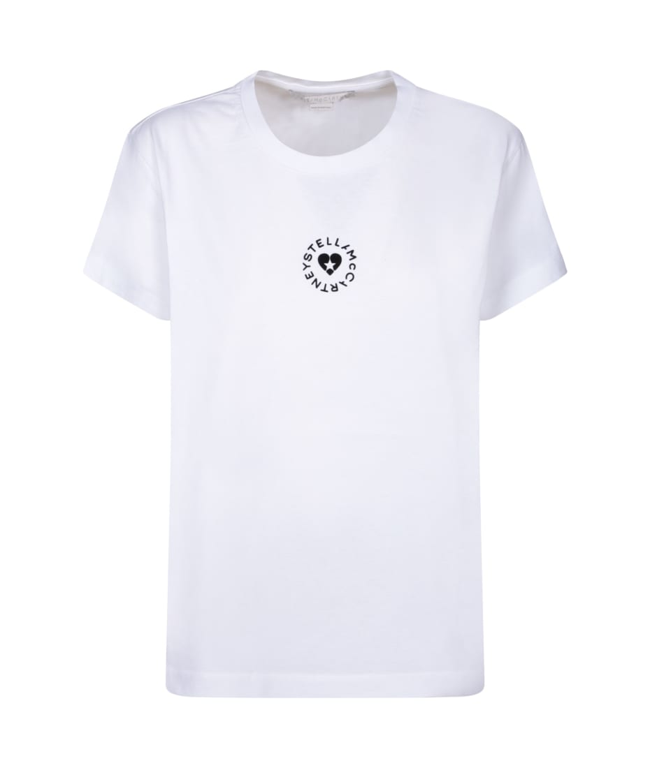 Stella McCartney Cotton T-shirt With Circular Logo | italist, ALWAYS LIKE A  SALE, image size:930x1100