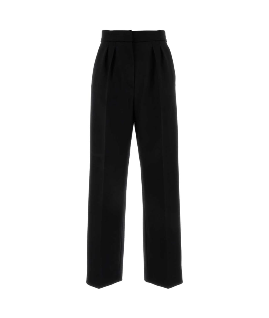 パンツ Max Mara MAX MARA Verbano Pants Max Mara Black Stretch Wool Verbano Pant | italist