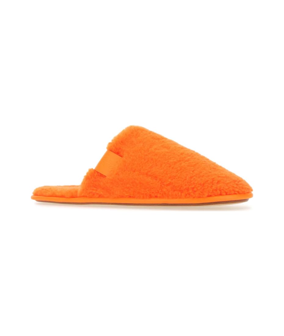 サンダル LOEWE Fluo Orange Pile Slippers Loewe Fluo Orange Pile Slippers | italist
