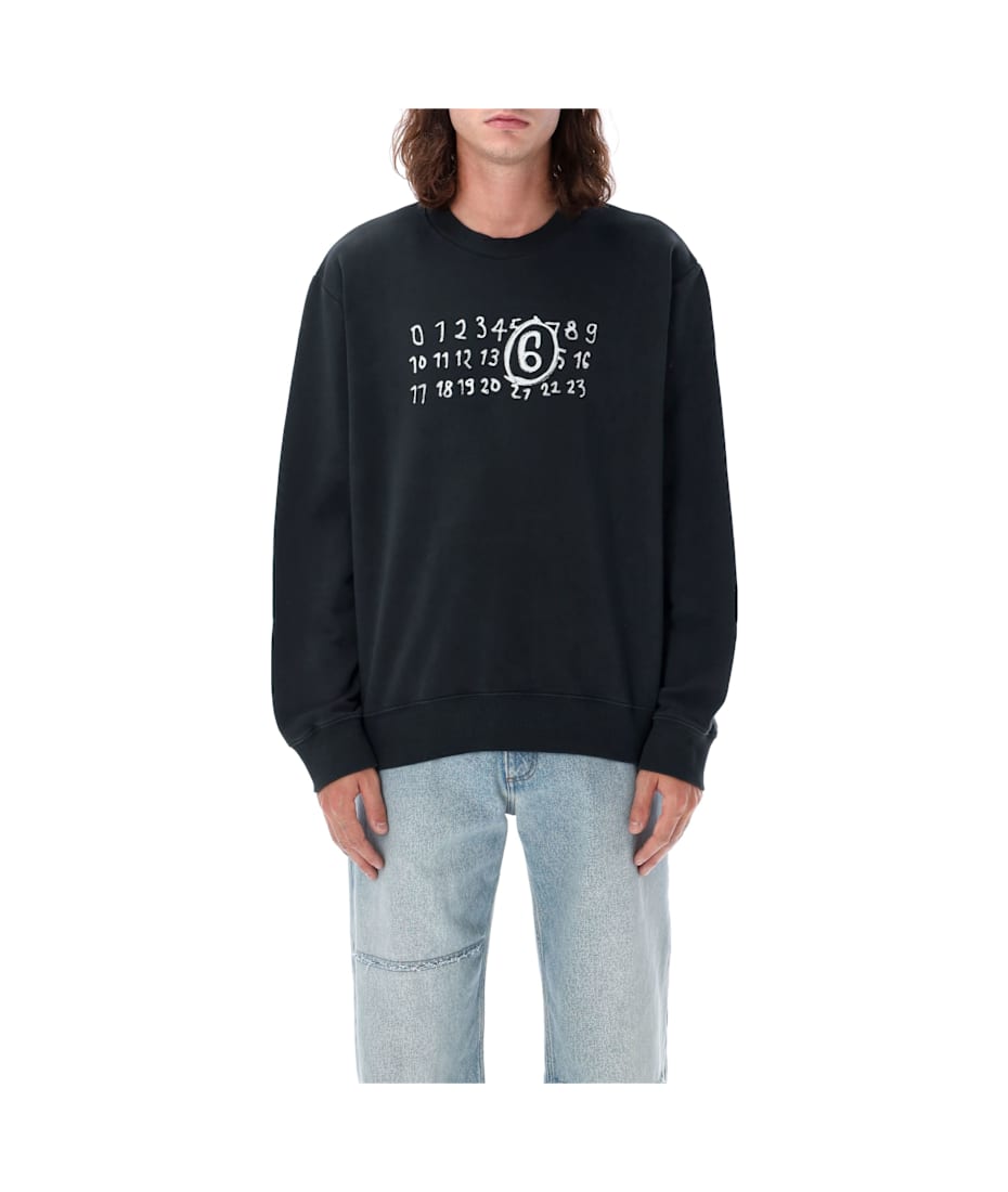 Maison margiela numbers sweatshirt hotsell