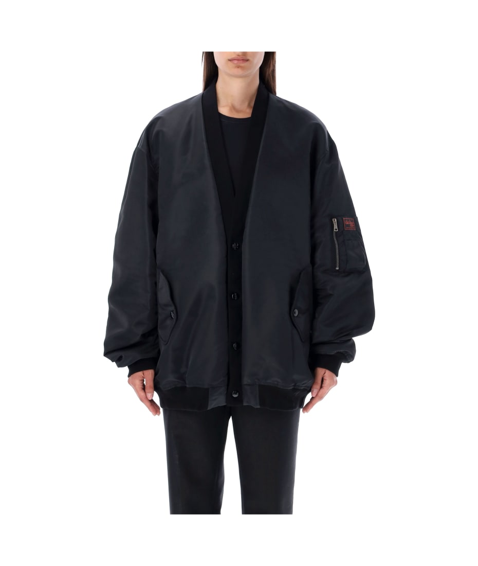 w*u様 RAF SIMONS Bomber Cardigan Jacket S Raf Simons Bomber Cardigan | italist