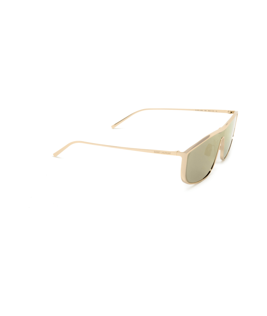 SL 605 Rectangular Sunglasses in Gold - Saint Laurent