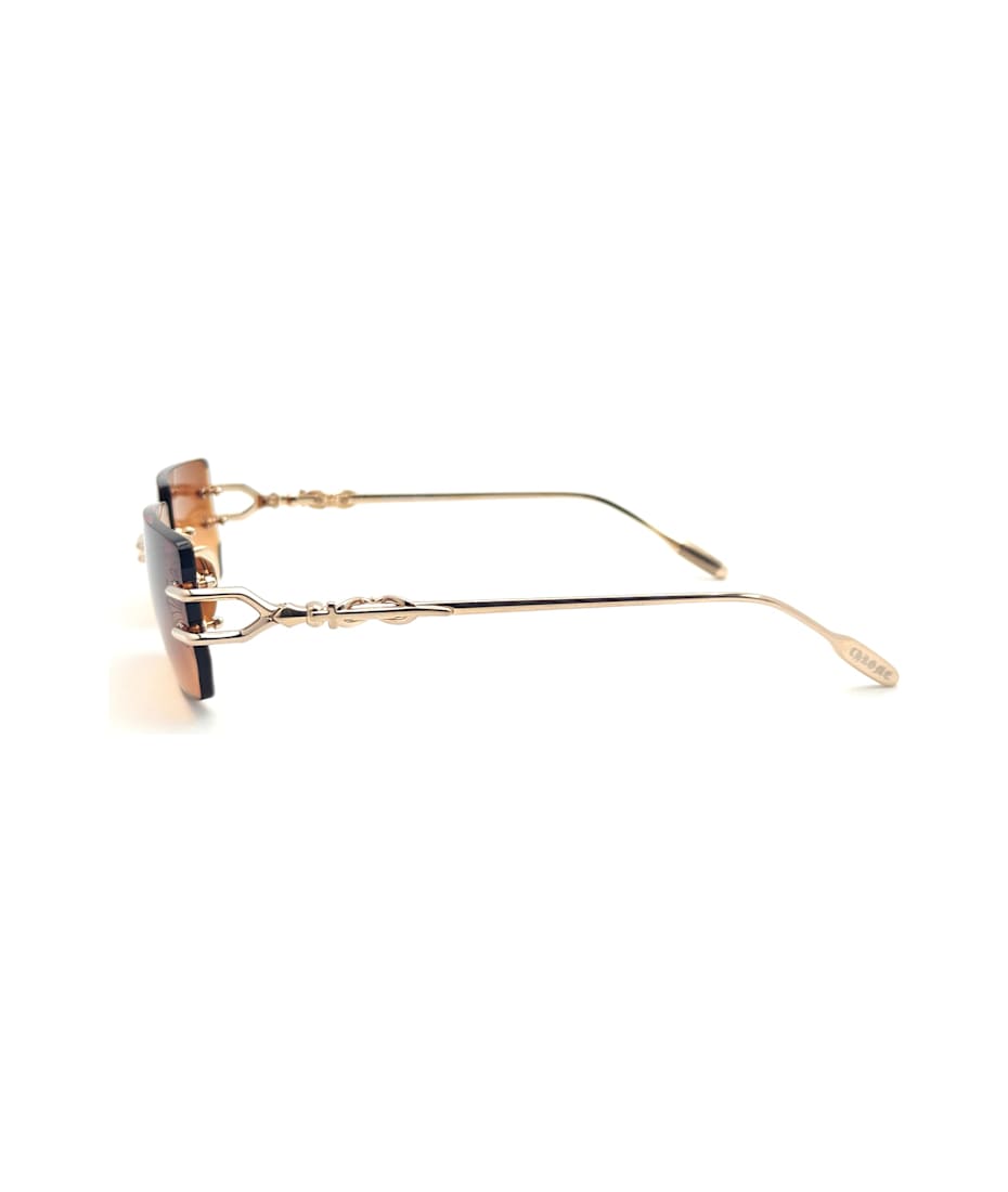 Chrome Hearts Lordie - Gold Plated Sunglasses | italist