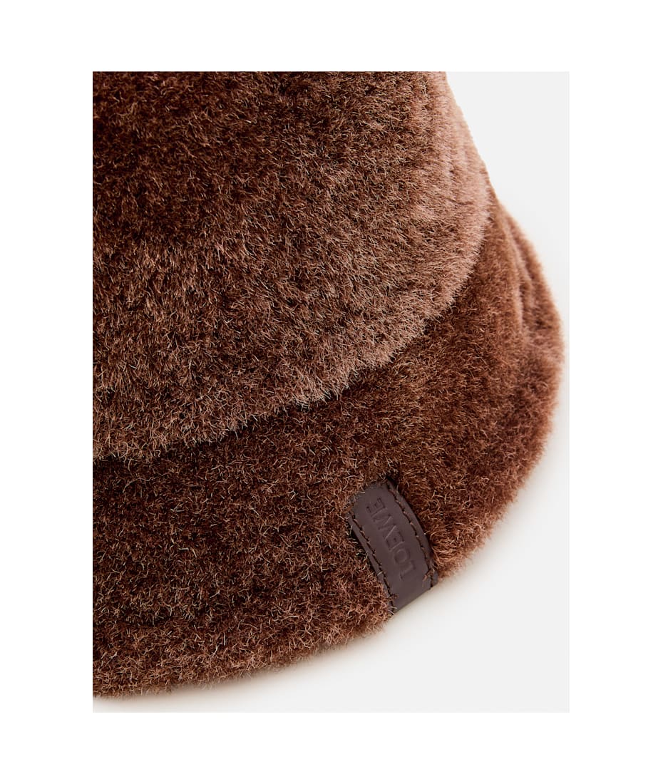 【送料 関税込】 LOEWE LOEWE SHEARLING BUCKET HAT Loewe Sheep Shearling Fur Bucket Hat | Neiman Marcus