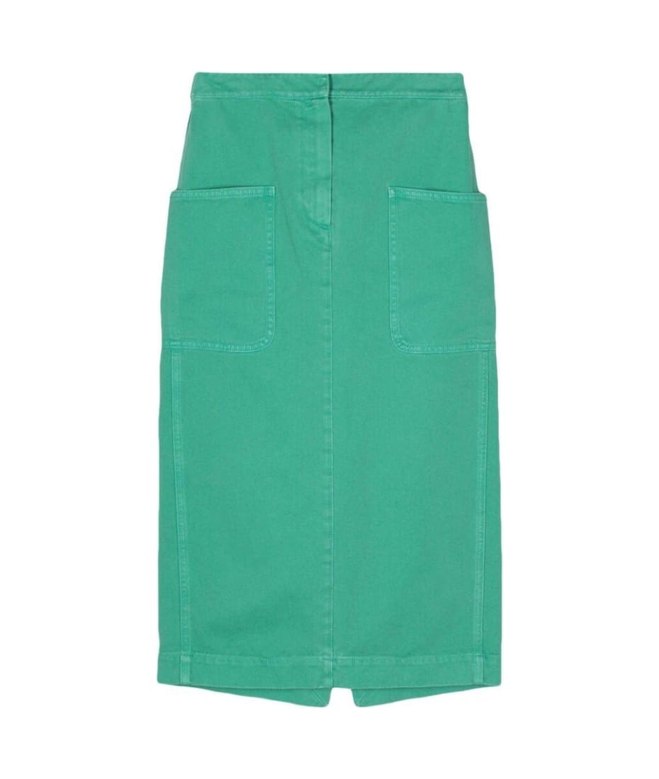 Max Mara Pocket Detailed Skirt - GREEN
