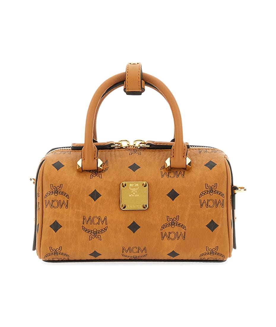 MCM Mini Boston bag 💯 authentic, Women's Fashion, Bags & Wallets