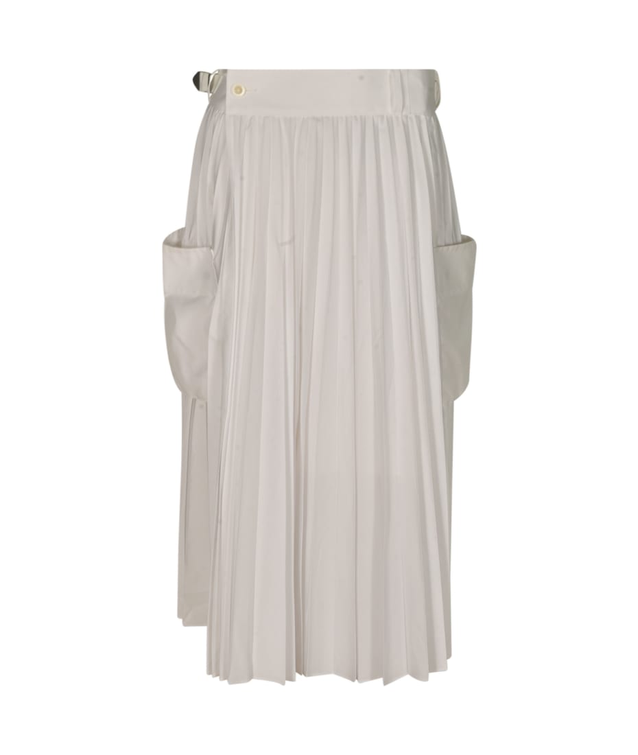 【送料&関税込】Sacai Pleated Straight Skirt Sacai Pleated Straight Skirt | italist