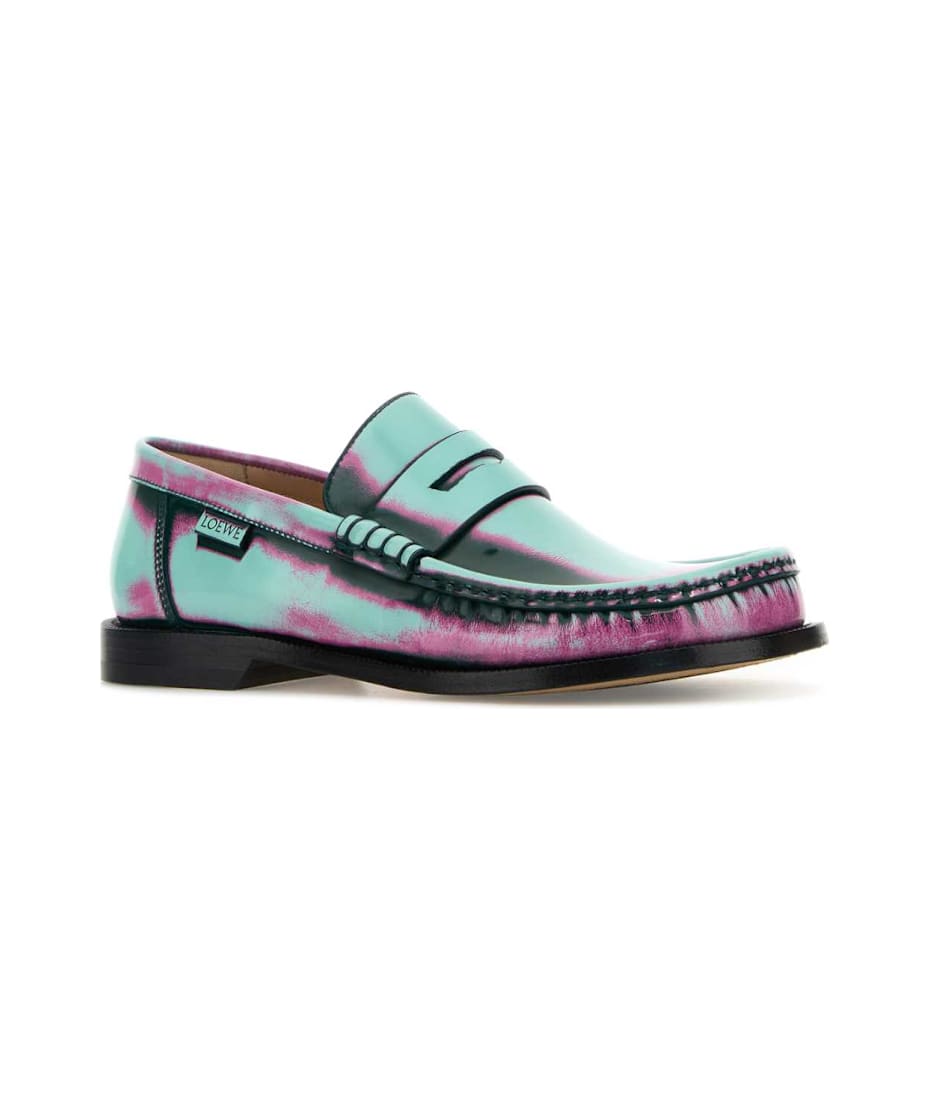 【関税&送料込】Loewe Multicolor Leather Campo Loafers Loewe Multicolor Leather Campo Loafers | italist
