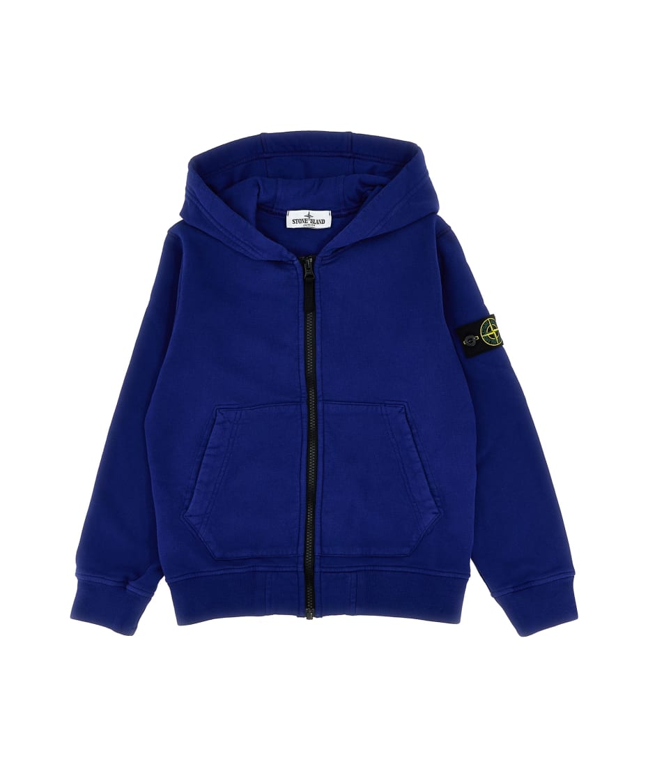 Stone Island Junior Logo Patch Hoodie italist