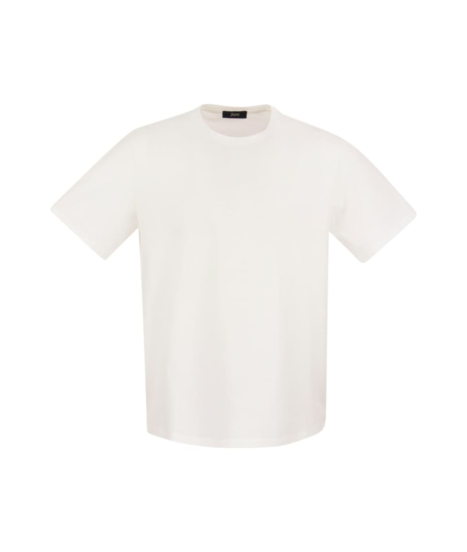 Tシャツ・カットソー HERNO SS25 Stretch cotton T-shirt (JG000174U 9200) 楽天市場】ヘルノ HERNO Tシャツ カットソー クルーネック