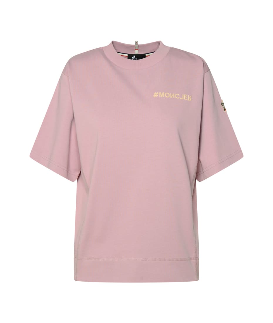 【関税込み】Moncler Grenoble ピンク Maglia Tシャツ Moncler Grenoble Pink Cotton T-shirt | italist