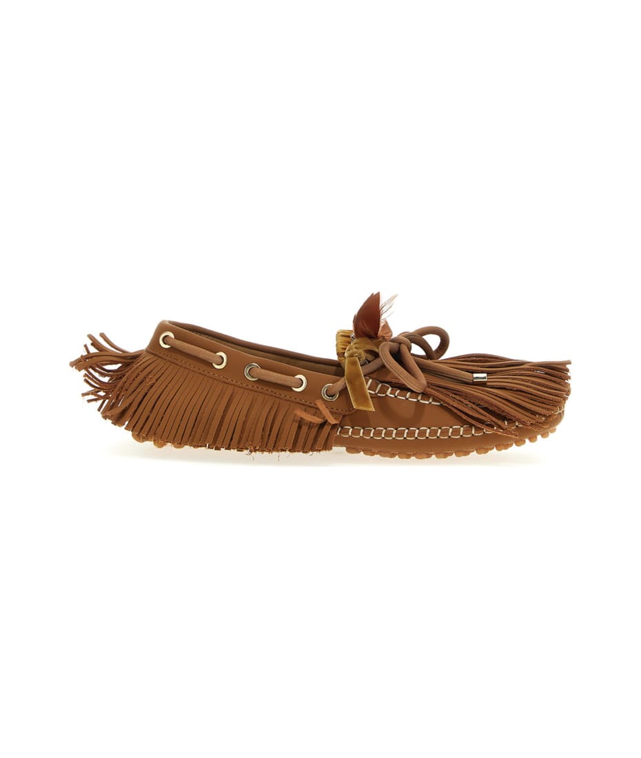 13 09 SR Fringed Leather Loafers