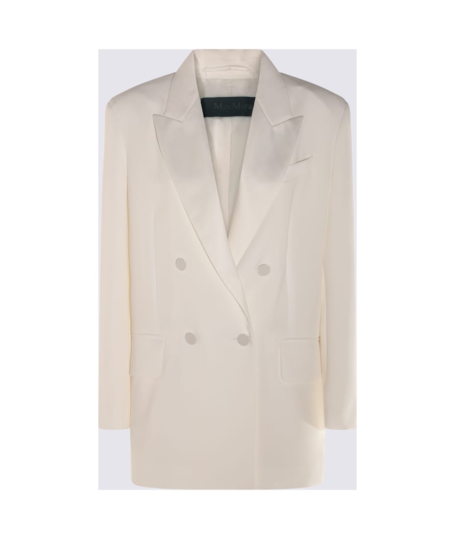 ジャケット Max Mara Gabarra Clothing Max Mara White Gabarra Blazer | italist