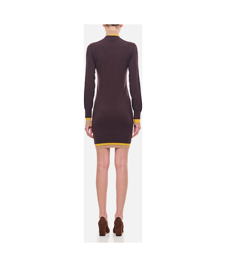 Fendi Layering Color Trims Short Dress italist