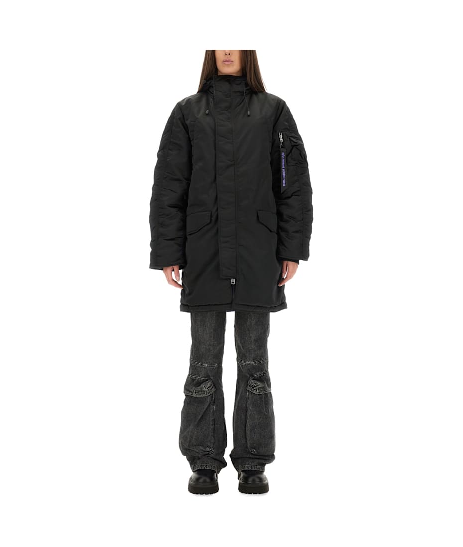 パーカー・フーディ ALPHA INDUSTRIES LONG BOMBER JACKET \