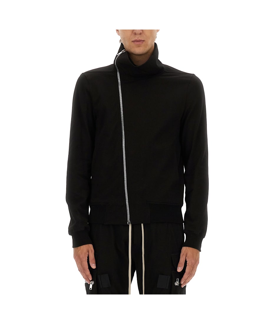 【関税&送料込】Rick Owens Asymmetrical Zipper Sweatshirt Rick Owens Asymmetrical Zipper Sweatshirt | italist, ALWAYS