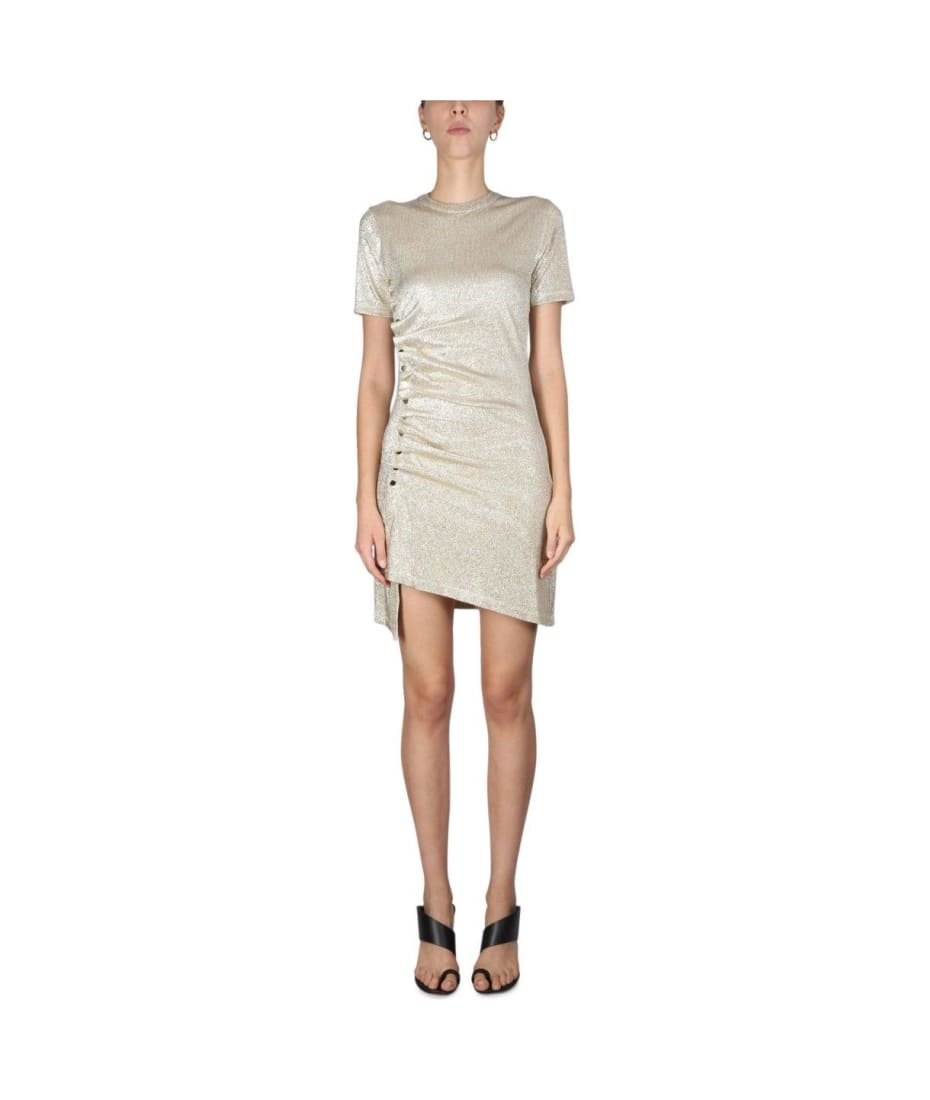 Paco Rabanne Gold Lurex Short Dress | italist