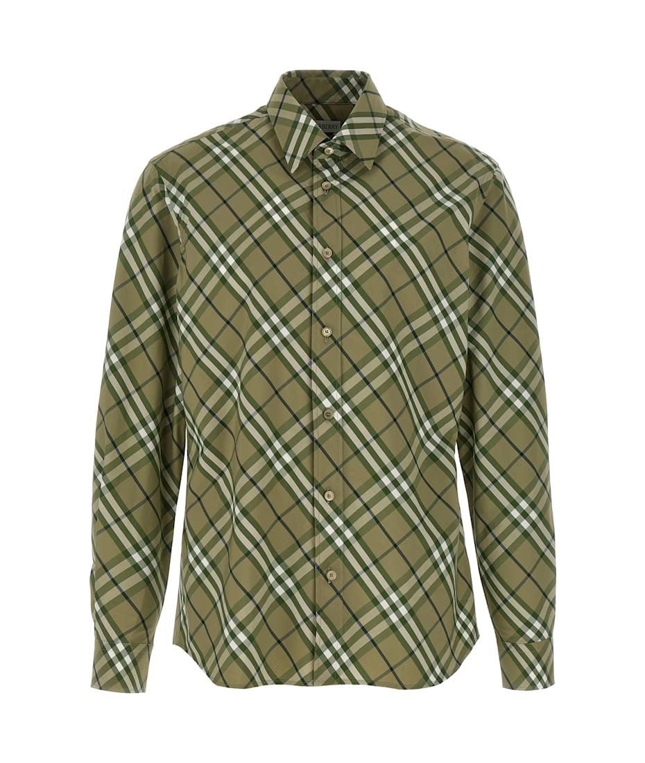 【BURBERRY】現行タグ Burberry check shirt Burberry Check Cotton Shirt | Saks Fifth Avenue