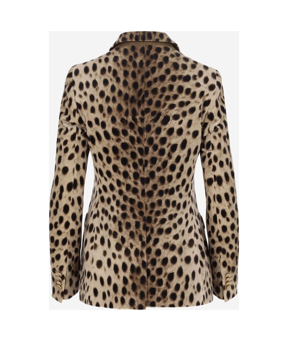 Tagliatore Double-breasted Jacket With Leo Pattern | italist